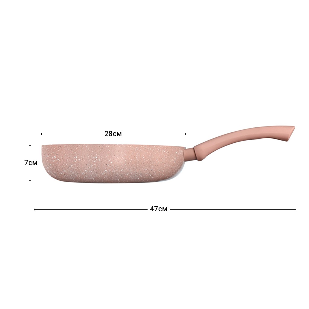 Глибока сковорідка Fissman LATTE 28 см (4956)