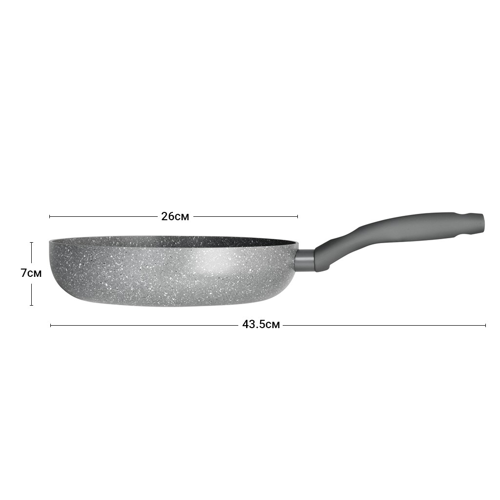 Глубокая сковородка Fissman VULCANO 26 см индукционная (4699)