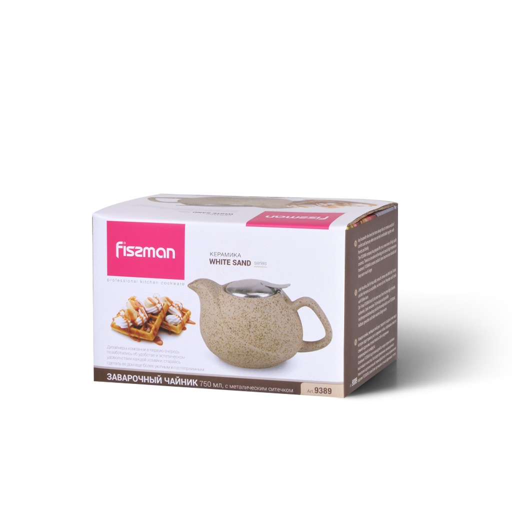 Чайник для заваривания чая Fissman 750 мл с ситечком (9389)