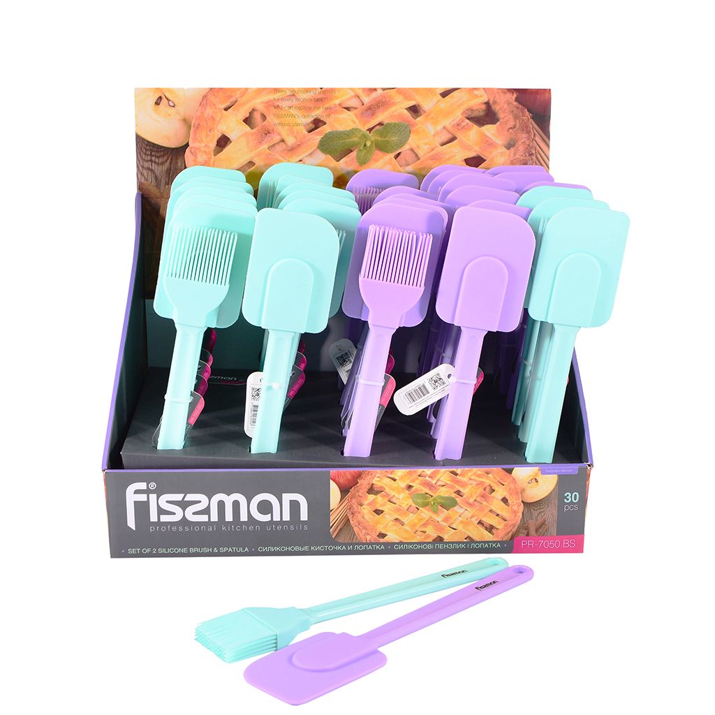 Cиліконові пензлик і лопатка Fissman (7050)