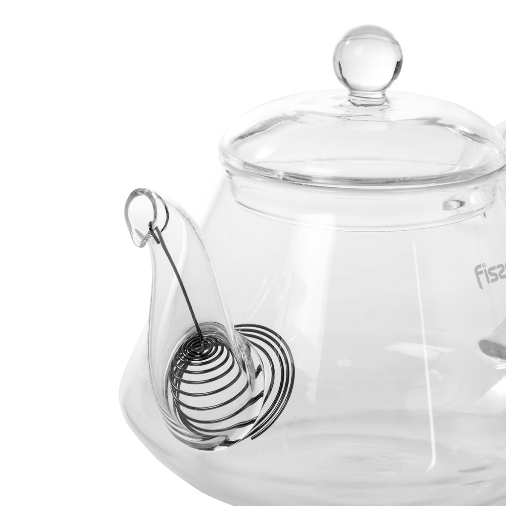 Чайник для заварювання Fissman 1000 мл зі сталевим фільтром жаростійке скло (9450)
