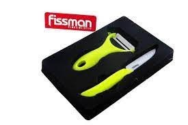Набір серії Fissman MARCA (ніж для нарізання та ніж для чищення овочів з керамічними лезами) (2608)