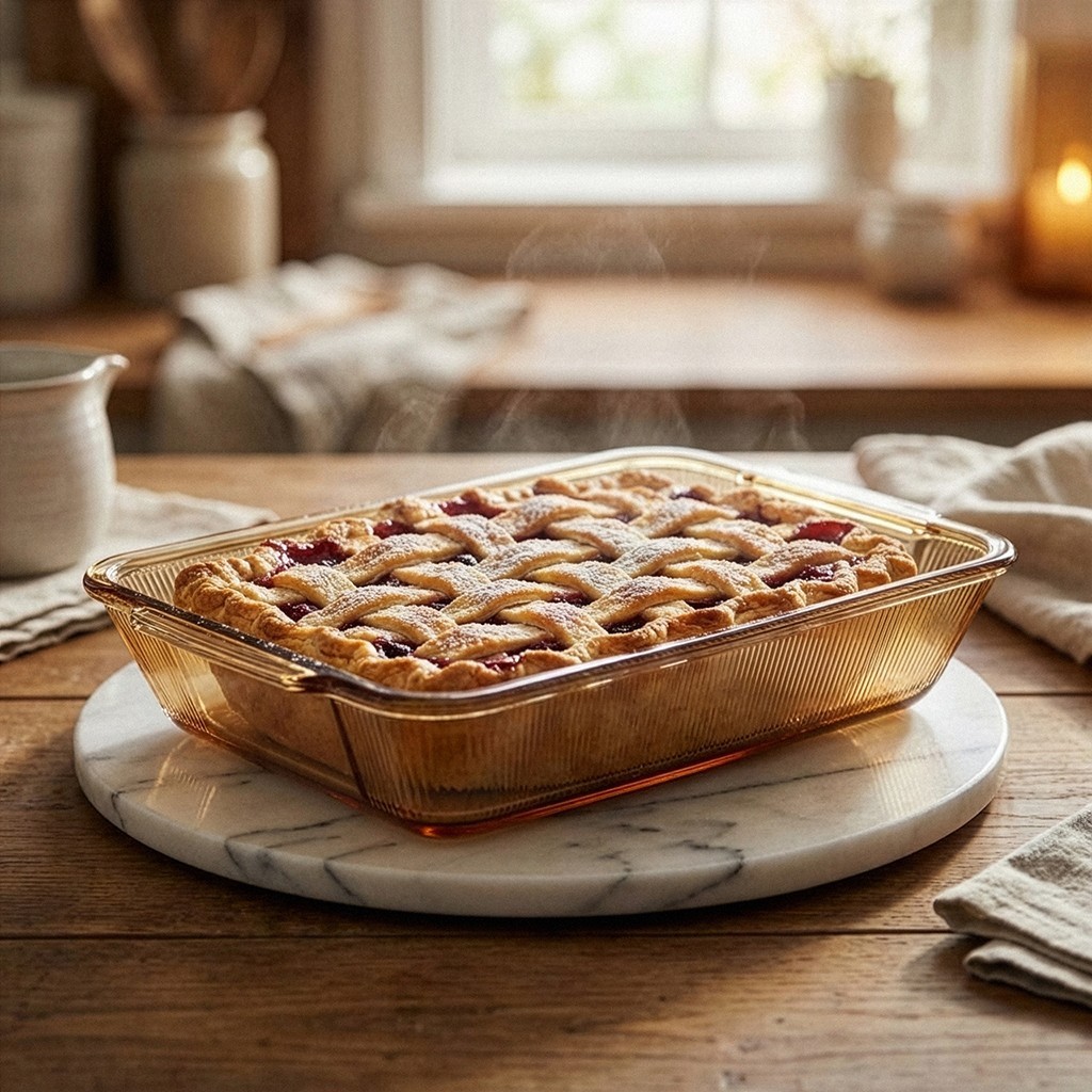 Прямокутна форма для запікання Fissman 32,8x20х6,5 см боросилікатне скло (16135)