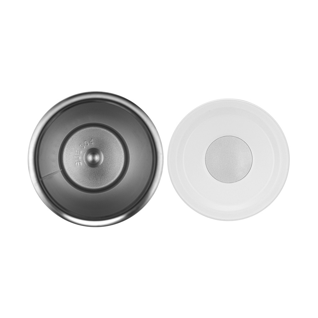 Термос-кухоль Fissman 420 мл, колір білий нержавіюча сталь (9884)