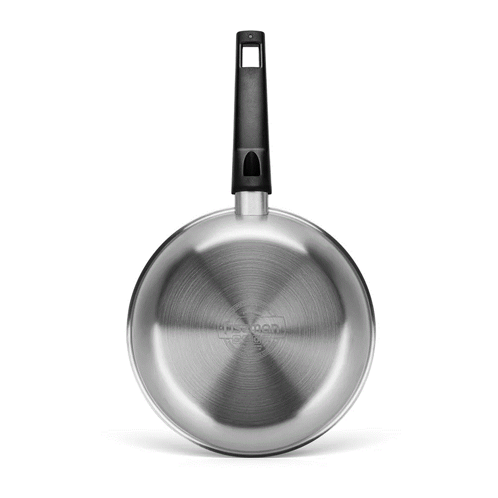Сковорода для жарки Fissman STEEL PRO 24x5,5 см нержавеющая сталь с антипригарным покрытием (5458)