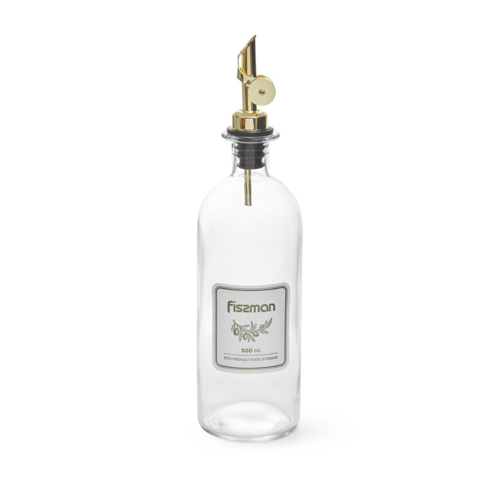 Бутылка для растительного масла и уксуса Fissman 500 мл стекло (6001)