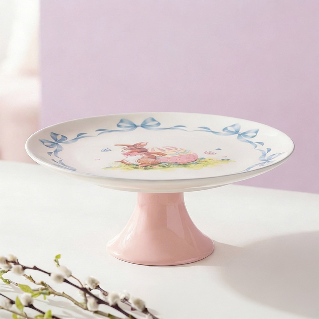 Підставка для торту Fissman HAPPY EASTER 27 см доломіт (0443)