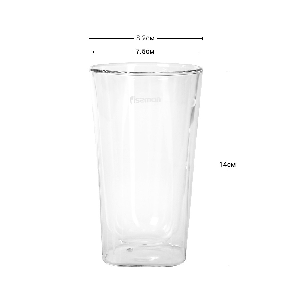 Набор из двух стаканов Fissman RISTRETTO 300 мл с двойными стенками (6445)