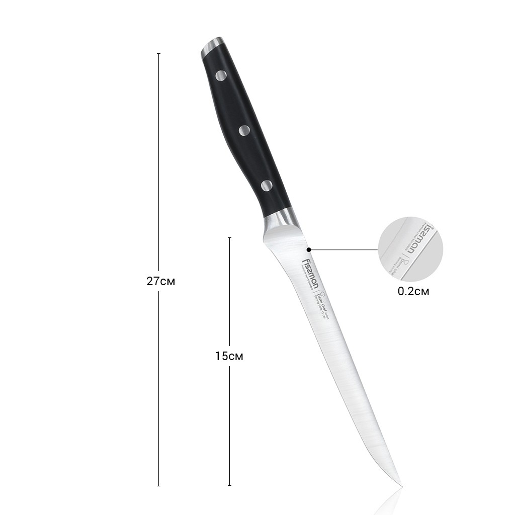 Нож обвалочный Fissman DEMI CHEF 15 см (2367)