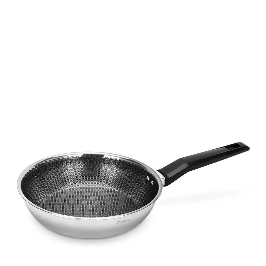 Сковорідка для жарки Fissman IRON CHEF 24x5,5 см нержавіюча сталь з антипригарним покриттям (5455)