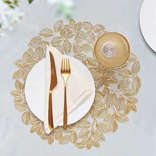 Сервировочный коврик Fissman круглый 38 см ПВХ цена за 1од (0725)