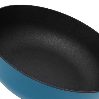 Сотейник Fissman SEAGREEN 28x8 см/4 л со стеклянной крышкой эмалированный чугун с антипр. покр. (4023)