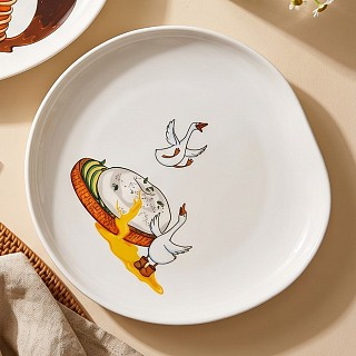 Тарелка Fissman BON APPETIT 22,4x20,3x2,5 см фарфор (13028)