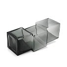 Ваза Fissman 27 см SMOKY SQUARES скло (9554)