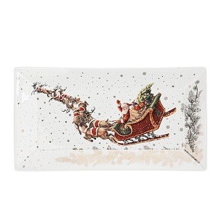 Блюдо Fissman CHRISTMAS прямокутне 25,5х14 cм порцеляна (14013) Блюдо Fissman CHRISTMAS прямокутне 25,5х14 cм порцеляна (14013)