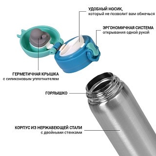 Термокружка для чая и кофе Fissman 420 мл (9822) Термокружка для чая и кофе Fissman 420 мл (9822)