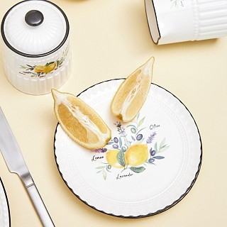 Набор из 2-х тарелок Fissman 16 см PROVENCE фарфор (13621)