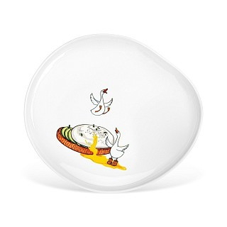 Тарелка Fissman BON APPETIT 22,4x20,3x2,5 см фарфор (13028)
