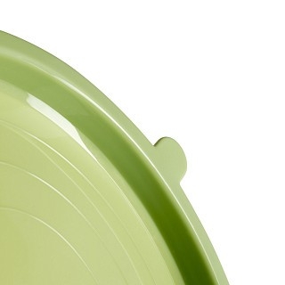 Миска Fissman 20x12 см / 3 л з кришкою та силіконовою основою нержавіюча сталь (5179)