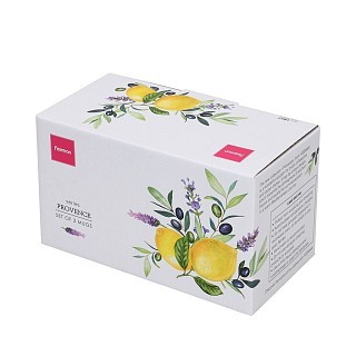 Набор из 2-х кружек Fissman 400 мл PROVENCE фарфор (13617)