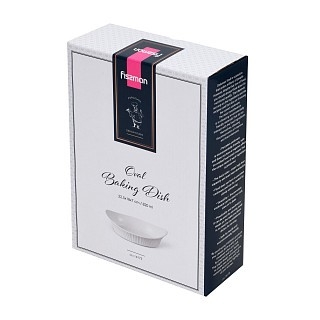 Овальная форма для запекания Fissman 22,5х18х7 см / 820 мл фарфор (14175)