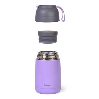 Термос для їжі Fissman 620 мл ліловий (9638)