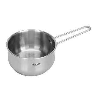 Ківш Fissman зі скляною кришкою GULLIVER 14x7,5 см / 1,1 л нержавіюча сталь (5427) Ківш Fissman зі скляною кришкою GULLIVER 14x7,5 см / 1,1 л нержавіюча сталь (5427)