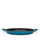 Кругла пательня гриль Fissman 30x4,0 см з боковими ручками емальований чавун (4044)