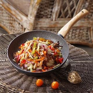 Сковорідка для смаження Fissman LANA 20x4,0 см алюміній з антипригарним покриттям (14493)