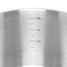 Каструля Fissman TIERNO 18x10,5 см / 2,2 л зі скляною кришкою нержавіюча сталь (5494)