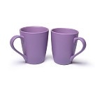 Комплект з двох кухлів Fissman кераміка 250 мл ліловий (9329)