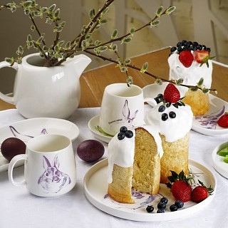 Кружка Fissman PROVENCE RABBIT 400 мл фарфор (13956) Кружка Fissman PROVENCE RABBIT 400 мл фарфор (13956)