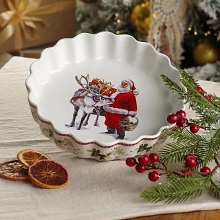 Форма для запікання Fissman CHRISTMAS 24,6 см фарфор (13792) Форма для запікання Fissman CHRISTMAS 24,6 см фарфор (13792)