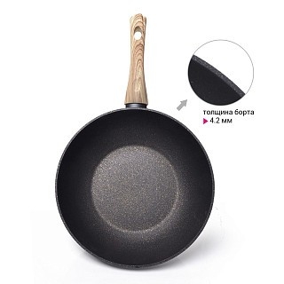Сковородка ВОК Fissman BLACK COSMIC 24x7 см (4344) Сковородка ВОК Fissman BLACK COSMIC 24x7 см (4344)