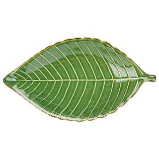 Блюдо Fissman глибоке GREEN 31x16x4,2 см кераміка (6193)