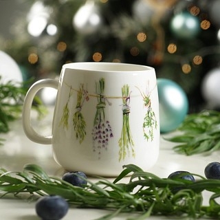 Кружка Fissman PROVENCE RABBIT 400 мл порцеляна (13955)