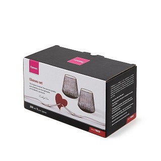 Набір з 2-х склянок Fissman 400 мл скло (19060)