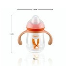 Бутылочка для кормления Fissman 260 мл с ручками (6907)