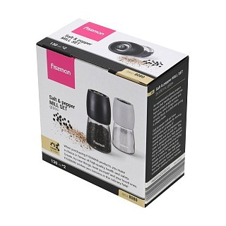 Набір млинів для солі та перцю Fissman 2х130 мл керамічний механізм (8080)