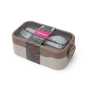 Ланч-бокс Fissman із регульованим відділенням 19,5х11,5х7,8 см 1000 мл, колір коричневий пластик (16750)