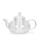 Чайник для заварювання Fissman 800 мл зі скляним  фільтром жаростійке скло (6477)