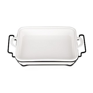 Марміт прямокутний Fissman 31x22,5x6,5 см / 2,2 л фарфор (14161)