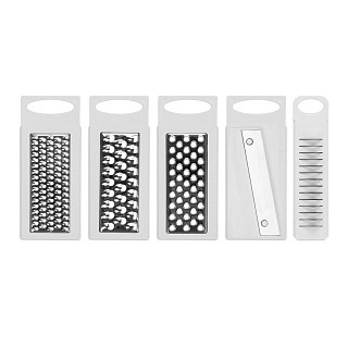 Терка-шинковказ Fissman с контейнером 32x14x9 см с 5 сменными лезвиями нерж. сталь (18639)