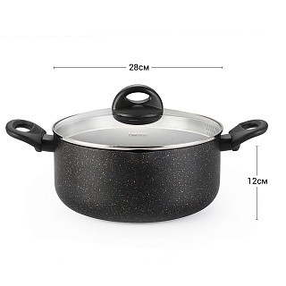 Каструля Fissman PROMO 6,9 л з скляною кришкою (14994)