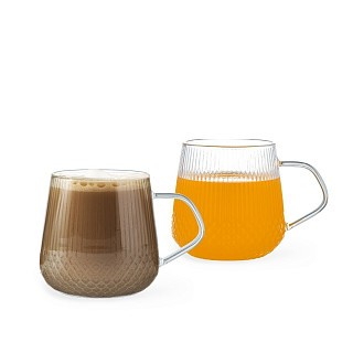 Набор из 2-х кружек Fissman 410 мл жаростойкое стекло (6598)