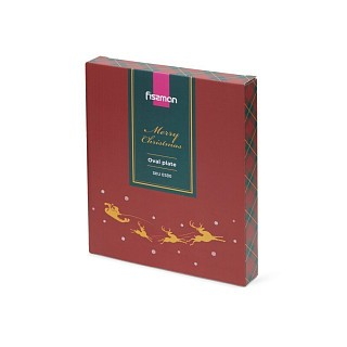 Тарелка овальная Fissman 24х20 см доломит (0380)