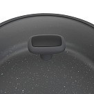 Сотейник Fissman 28x8 см / 4,3 л TITANIUM PRO зі скляною кришкою литий алюміній з антипригарним покриттям (14586)