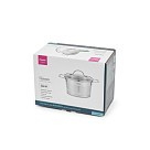 Каструля Fissman TIERNO 16x9,5 см / 1,5 л зі скляною кришкою нержавіюча сталь (5489)