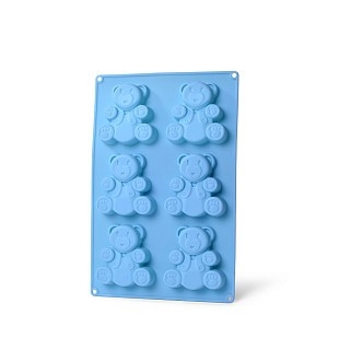 Форма для випічки Fissman 6 кексів Ведмедик 26x17x1,8 см (6658) Форма для випічки Fissman 6 кексів Ведмедик 26x17x1,8 см (6658)