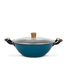 Пательня - вок Fissman SEAGREEN 30x10,5 см / 5 л з дере`яною ручкою (4013)